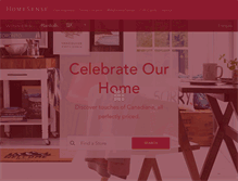 Tablet Screenshot of homesense.ca